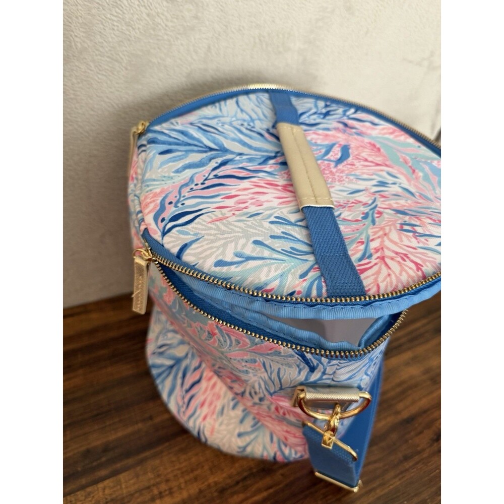 Lilly Pulitzer Insulated Cooler Beach Wine Tote Bag Adjustable Strap/Handle - Picture 7 of 9